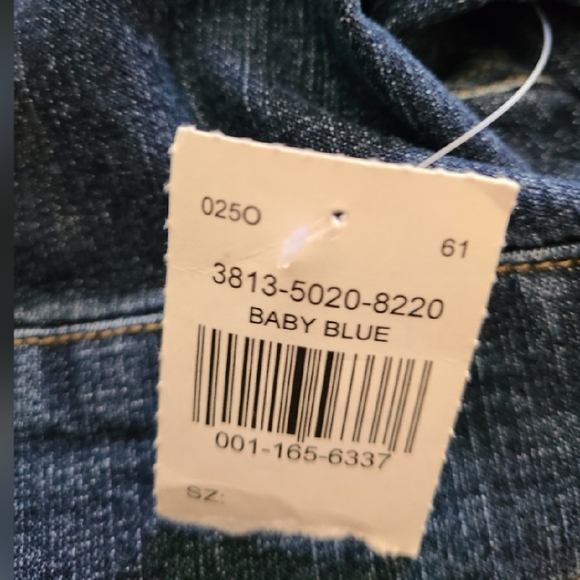 VTG. GLORIA LAUREN BABY BLUE CROPPED JEAN JACKE - Picture 3 of 5